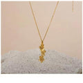 triangle forget me not necklace - MERGE.DAY.1.FREESTYLE