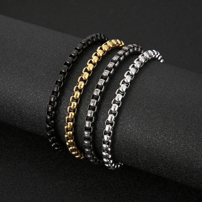 Stainless steel square pearl bracelet - MERGE.DAY.1.FREESTYLE