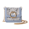 Retro Jacquard Mini Headphone Bag-Blue - MERGE.DAY.1.FREESTYLE
