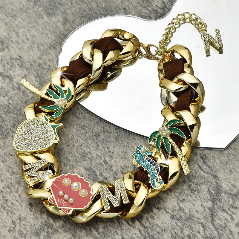 Full Diamond Trendy Hip Hop Versatile Couple Necklace - MERGE.DAY.1.FREESTYLE