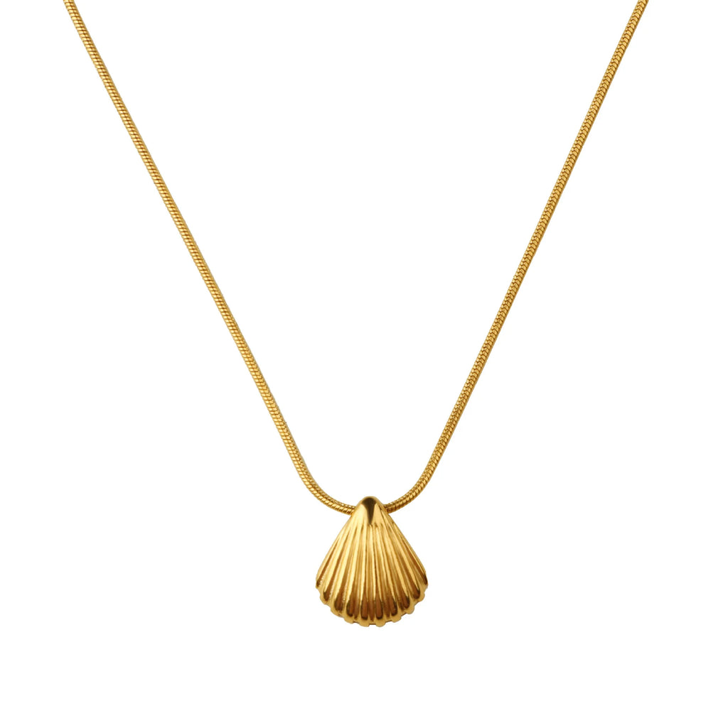 gold shell necklace - MERGE.DAY.1.FREESTYLE