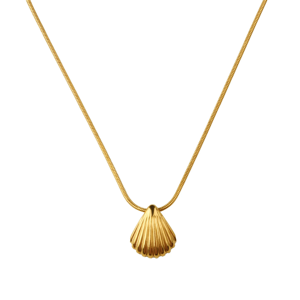 gold shell necklace - MERGE.DAY.1.FREESTYLE