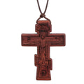 INRI red and black wood cross necklace rope chain religious - MERGE.DAY.1.FREESTYLE