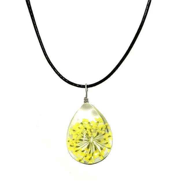 dandelion necklace Lucky WISH Glass Ball Jewelry - MERGE.DAY.1.FREESTYLE