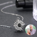 925 Silver Round Hollow Projection Necklace - MERGE.DAY.1.FREESTYLE