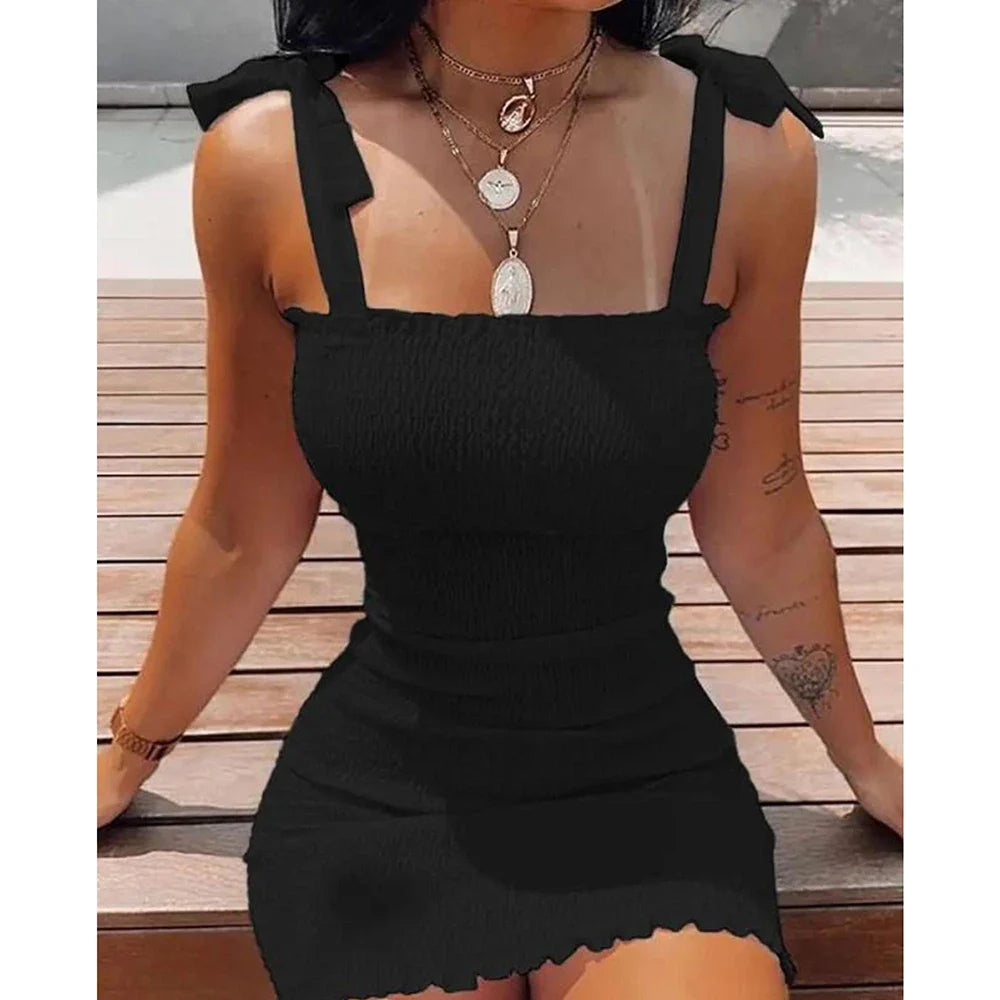 Floral Tight Camisole Dress For Women - MERGE.DAY.1.FREESTYLE
