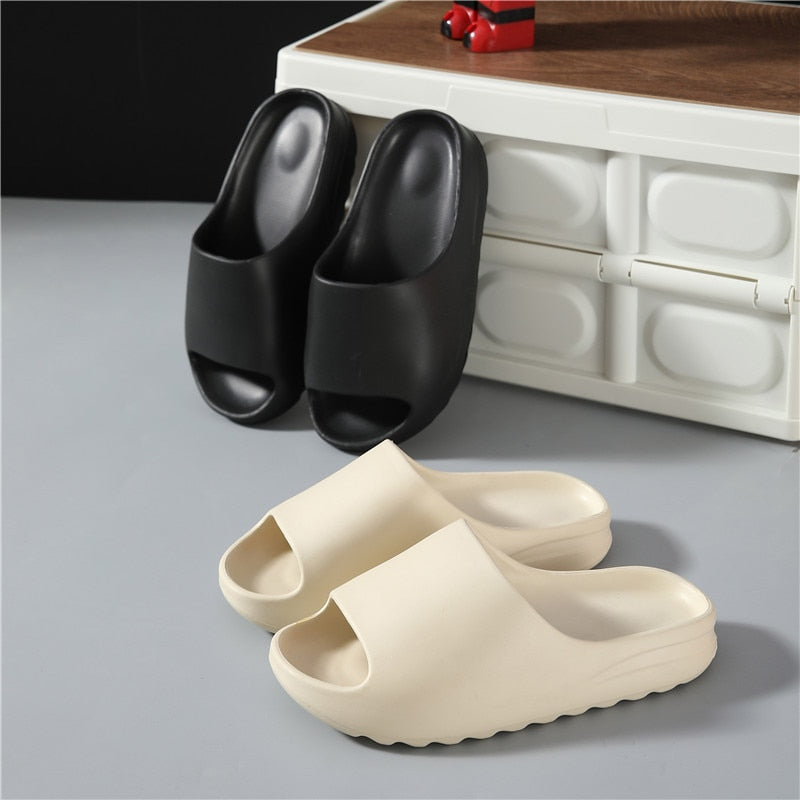 Women Men Sandals Casual Beach Shoes Soft Bottom Slides Thick Platform EVA Anti-Slip Slipper - MERGE.DAY.1.FREESTYLE