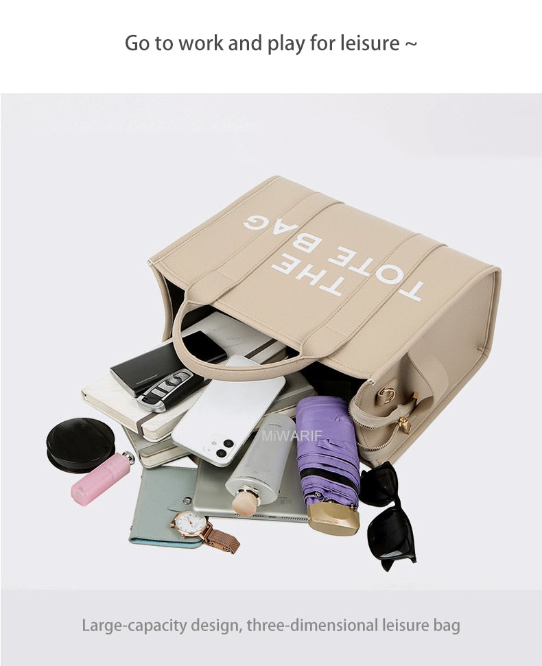 The Traveler Tote bag For Female Handbag Crossbody Leisure Large Bag PU - MERGE.DAY.1.FREESTYLE