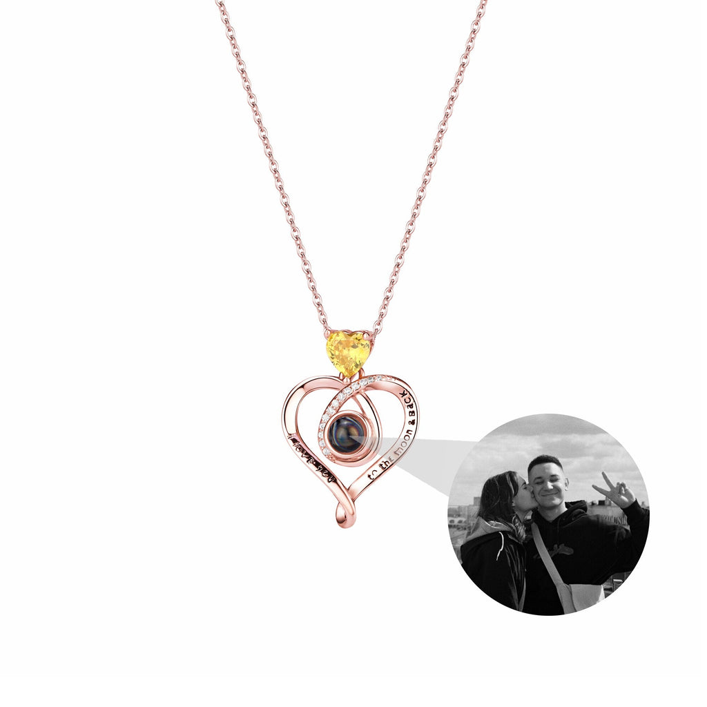 Love with customizable photosProjection Necklace Pendant Jewelry For Lover Girlfriend - MERGE.DAY.1.FREESTYLE