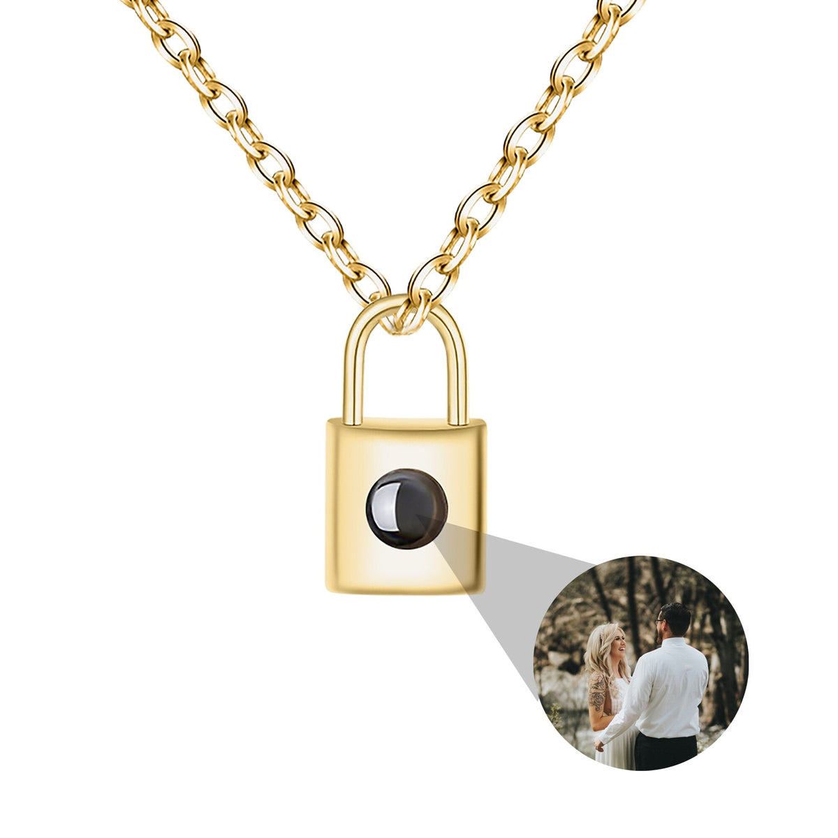 Customized photo key lock Projection Photo Necklace Personality Creative Pendant - MERGE.DAY.1.FREESTYLE