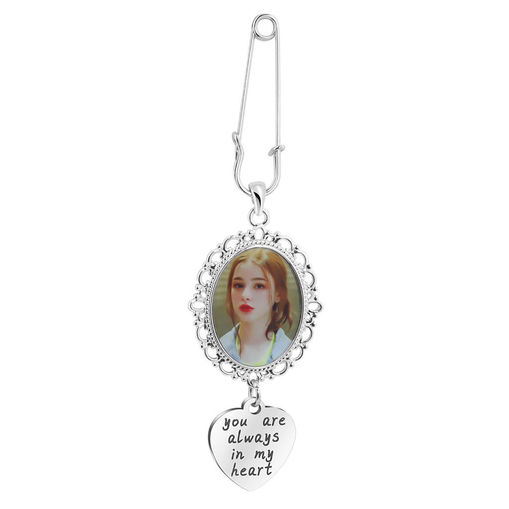 Customizable Photo Brooches Non-Reflective Fixing Clothes Lapel Pins Jewelry - MERGE.DAY.1.FREESTYLE