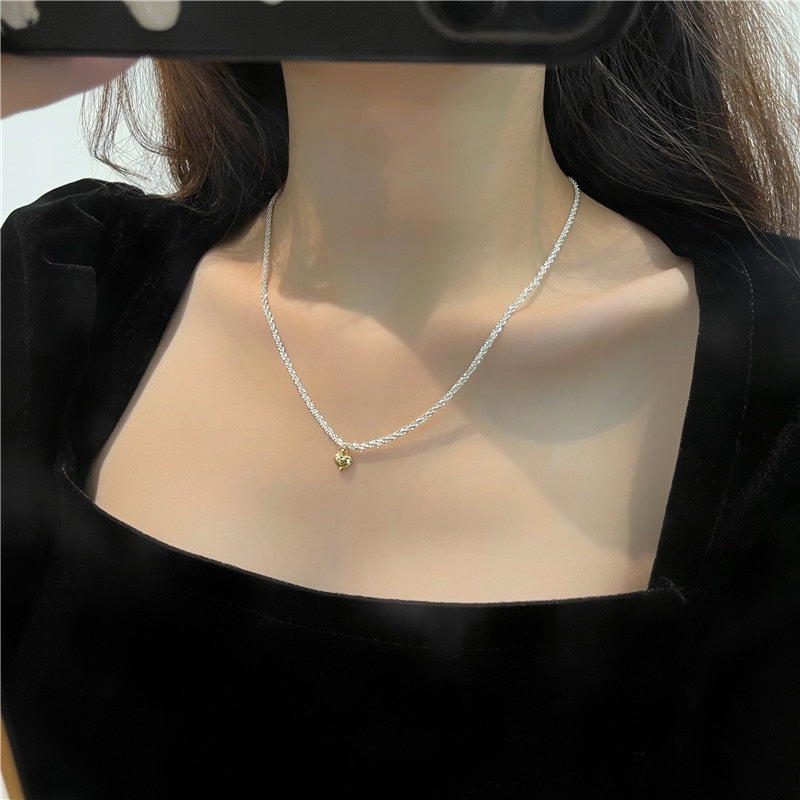 Beads Women's Neck Chain Kpop Pearl Choker Necklace Gold Color Jewelry On The Neck Pendant - MERGE.DAY.1.FREESTYLE