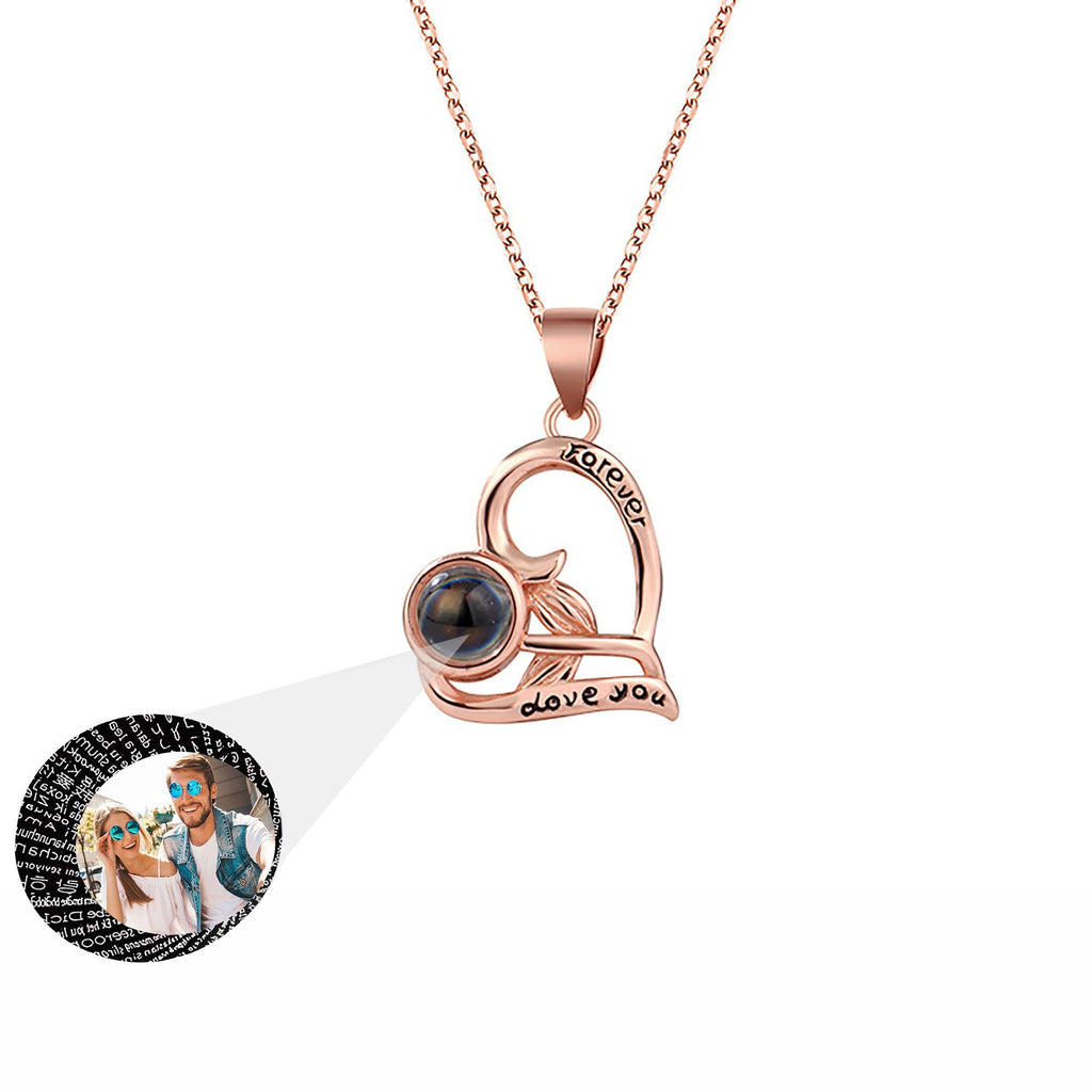 Flowers that can be customized for photos Projection Necklace Pendant Jewelry - MERGE.DAY.1.FREESTYLE