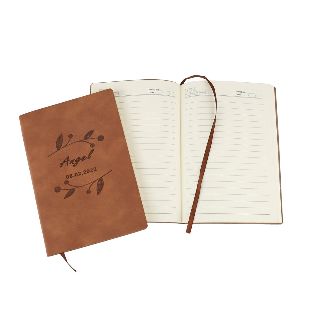 Customized DIY Leather Notebooks Soft Cover Business A5 Journals - MERGE.DAY.1.FREESTYLE