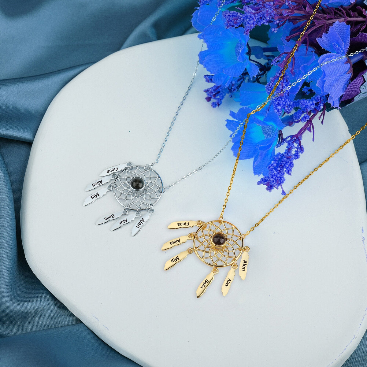 Customized Photo Dream catcher Projection Pendant Necklace - MERGE.DAY.1.FREESTYLE