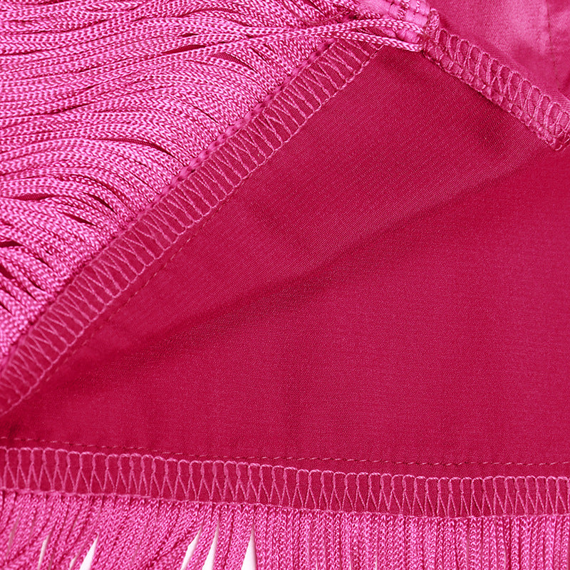 Vestido de fiesta largo y elegante para mujer con tirantes, detalle diagonal de flechos, hombros descubiertos y aberturas sexis