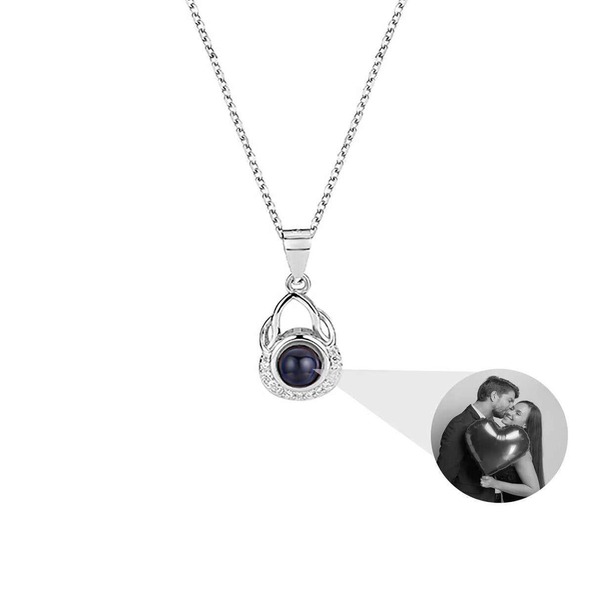 Valentine's Day Gift Photo Custom Projection Necklace Simple Shaped Projection Necklace - MERGE.DAY.1.FREESTYLE