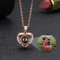 Personalized Heart Picture Necklace for Women Projection Pendant Photo Necklace - MERGE.DAY.1.FREESTYLE
