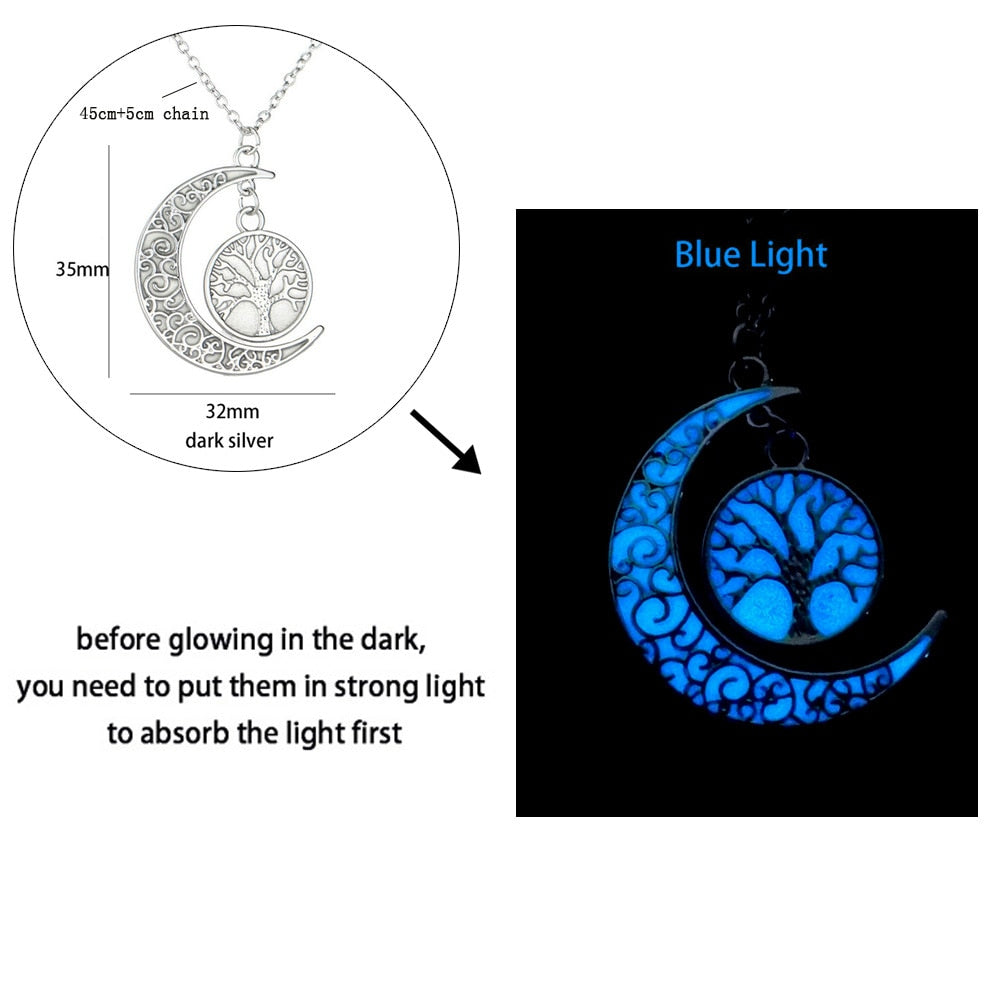 Luminous Dragon Necklace Glowing Night Fluorescence Silver Plated Glow In The Dark Necklace - MERGE.DAY.1.FREESTYLE