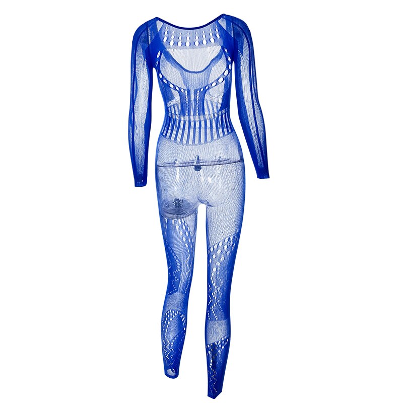 solid color Knitted Thin Long Sleeve Jumpsuit Romper - MERGE.DAY.1.FREESTYLE