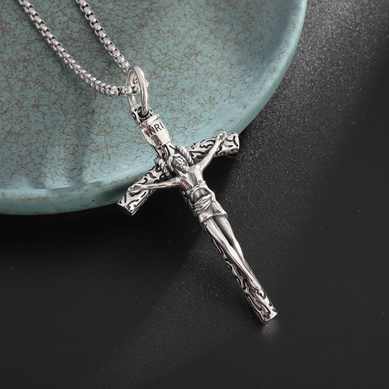 Christian Good Friday Cross Amulet Pendant Necklace - MERGE.DAY.1.FREESTYLE