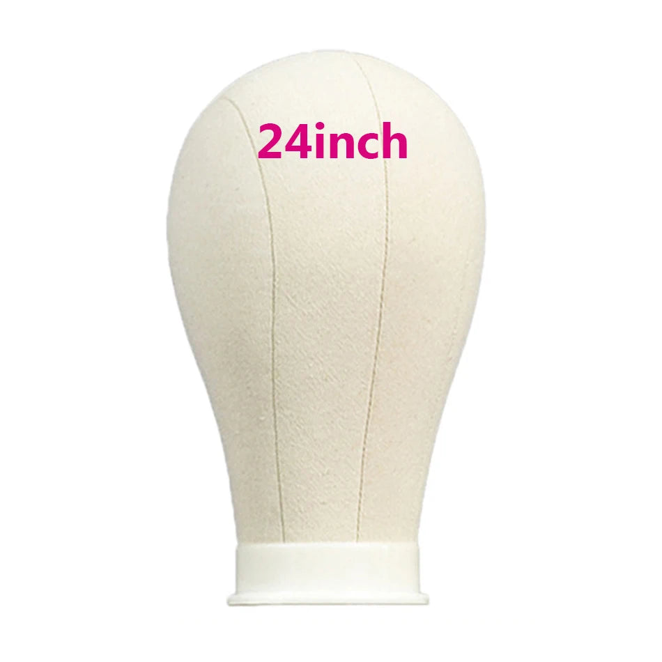 21-24inch Canvas Block Head Mannequin Wig Head Wig Stand Tripod with Head, Mannequin Head Wig Display Styling Head With Stand - MERGE.DAY.1.FREESTYLE