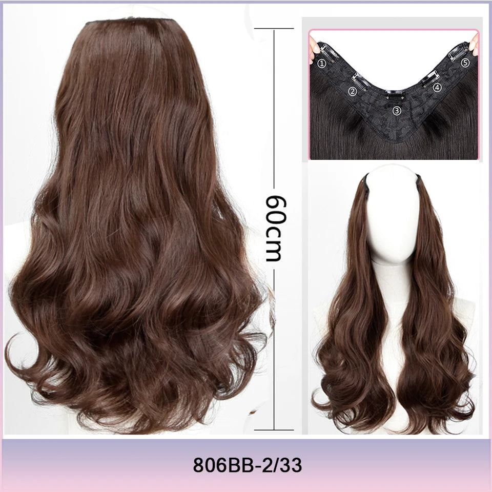 AOSI Part Synthetic Clip In Hair Extension Long Thick Curly Natural Blonde Flase Hair Hairpieces For Women Heat Resistant - MERGE.DAY.1.FREESTYLE