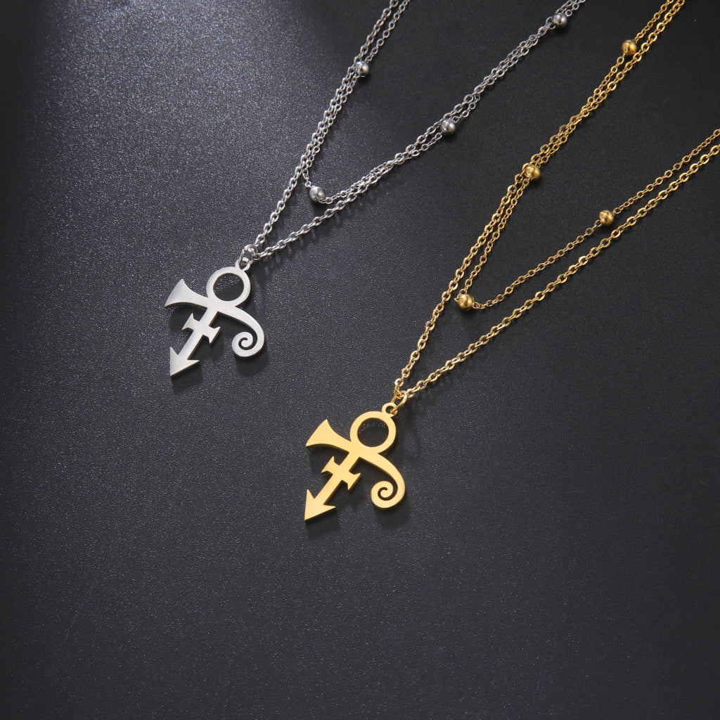 Guitar Memorial Love Symbol Pendant Necklace Le Petit Prince Necklaces - MERGE.DAY.1.FREESTYLE