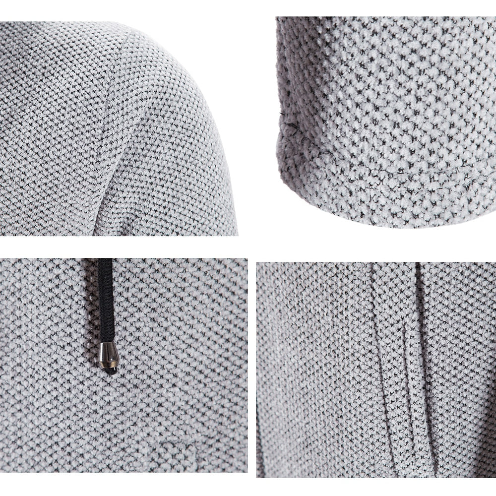 Cashmere Men's Cardigan Chenille Outer Sweater Coat Windbreaker - MERGE.DAY.1.FREESTYLE