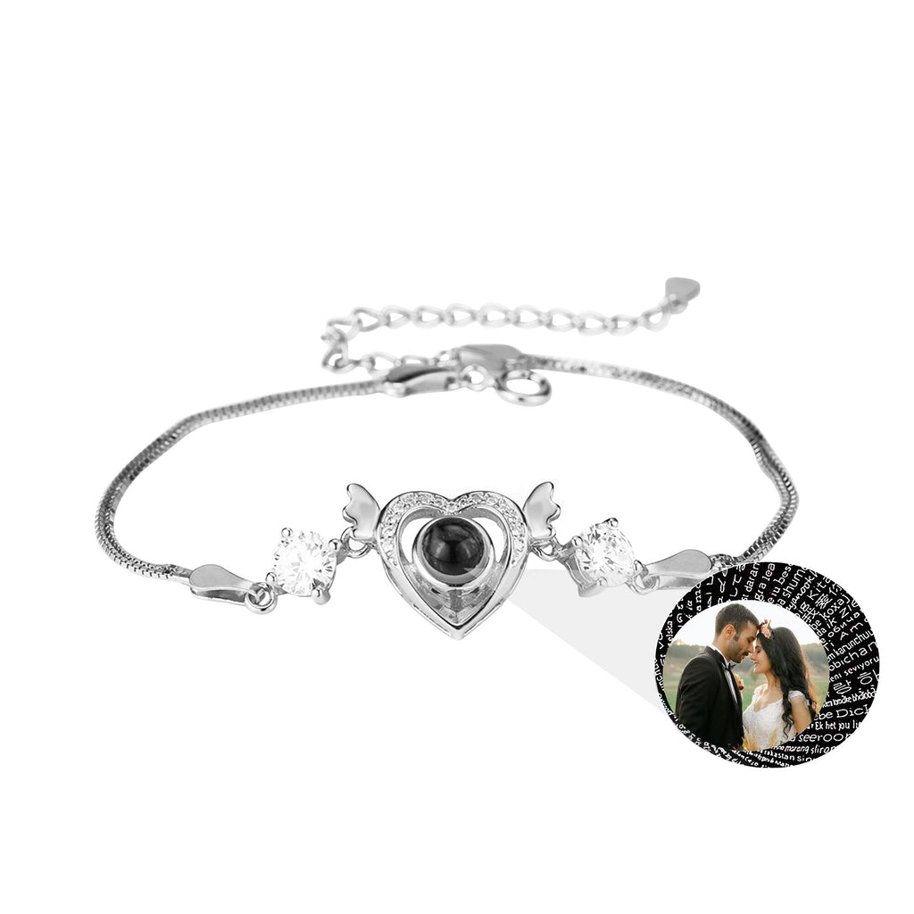 Customized projection bracelet for famous photos Personalized Circle Photo Bracelet - MERGE.DAY.1.FREESTYLE