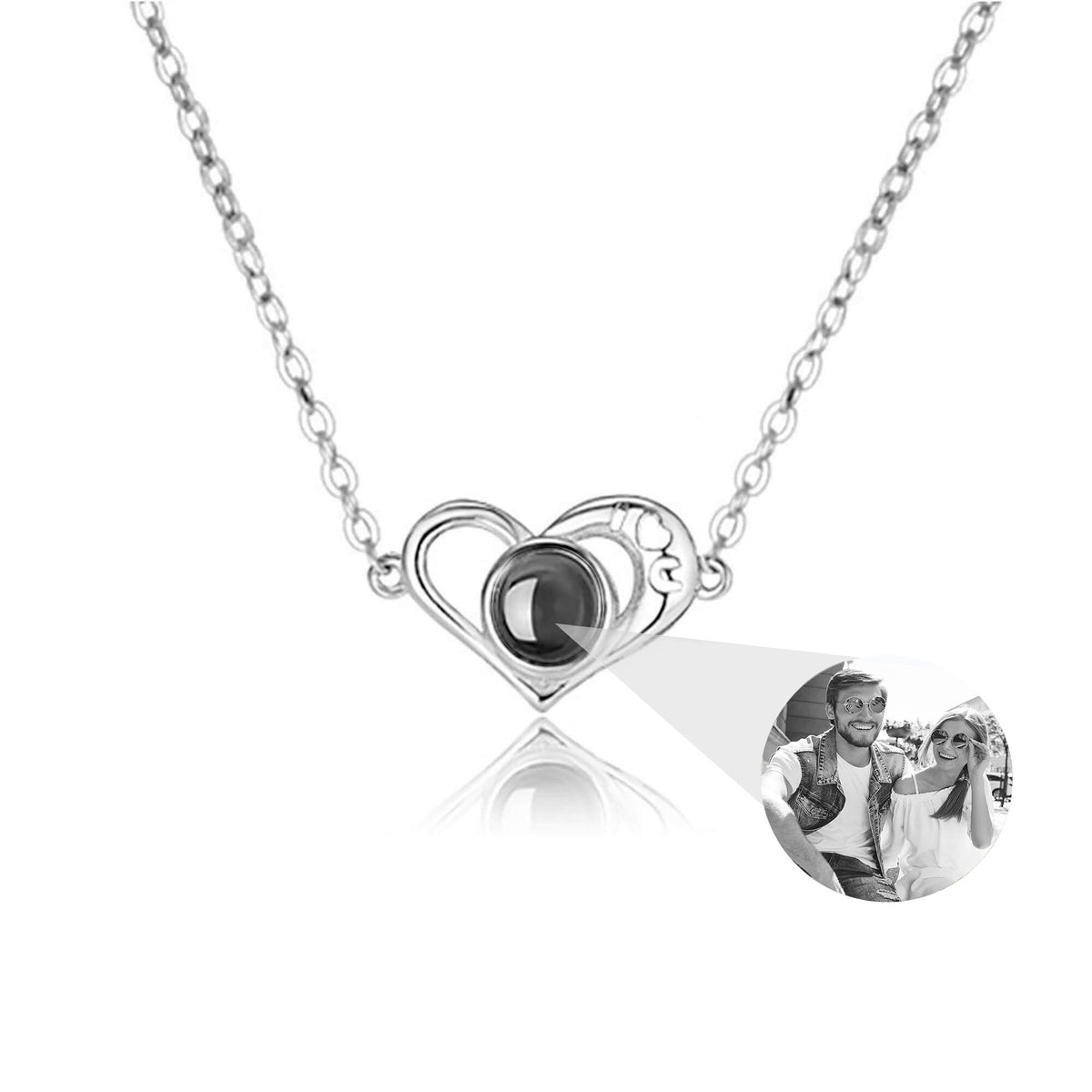 Love projection necklace with customizable photos memory of love Valentin - MERGE.DAY.1.FREESTYLE