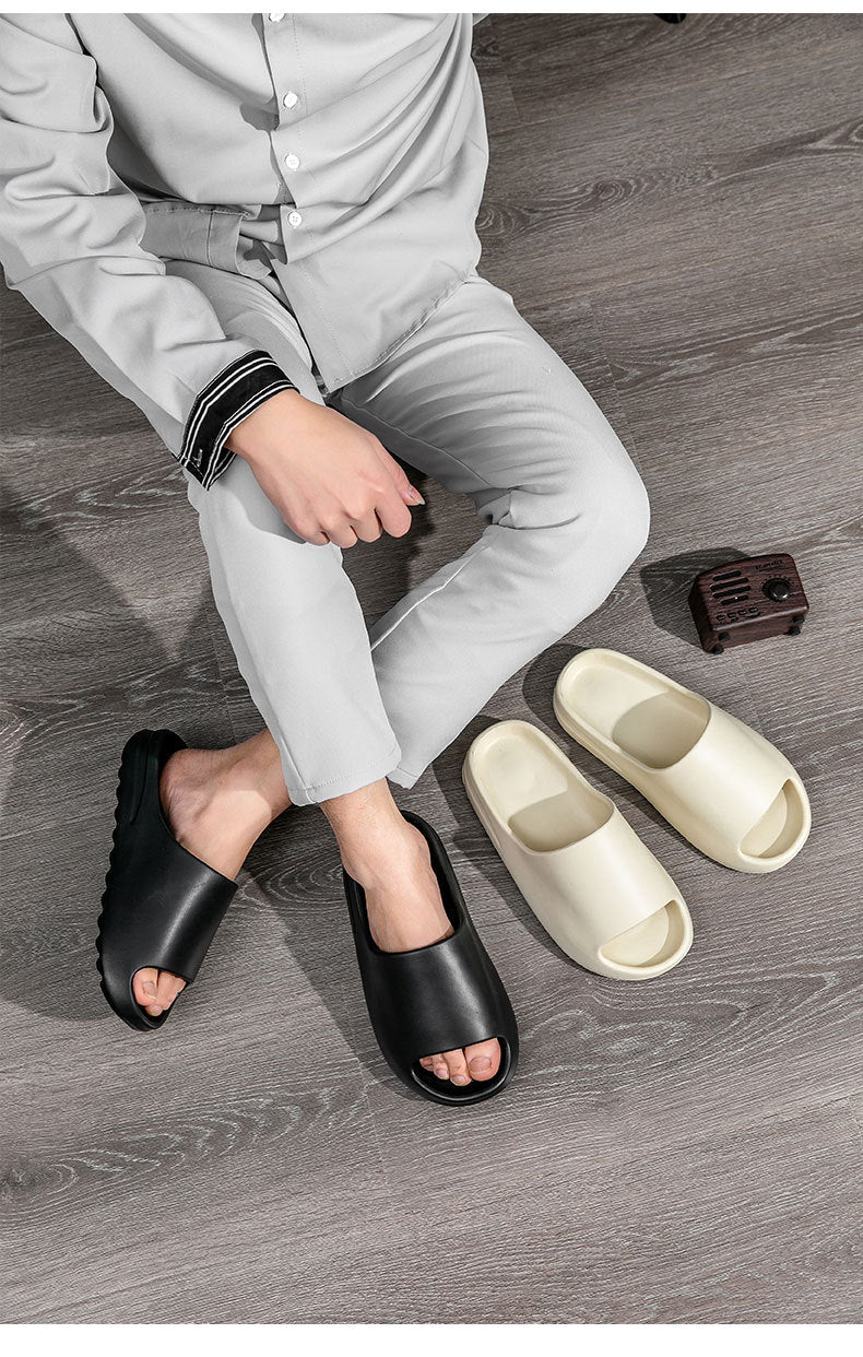 Women Men Sandals Casual Beach Shoes Soft Bottom Slides Thick Platform EVA Anti-Slip Slipper - MERGE.DAY.1.FREESTYLE