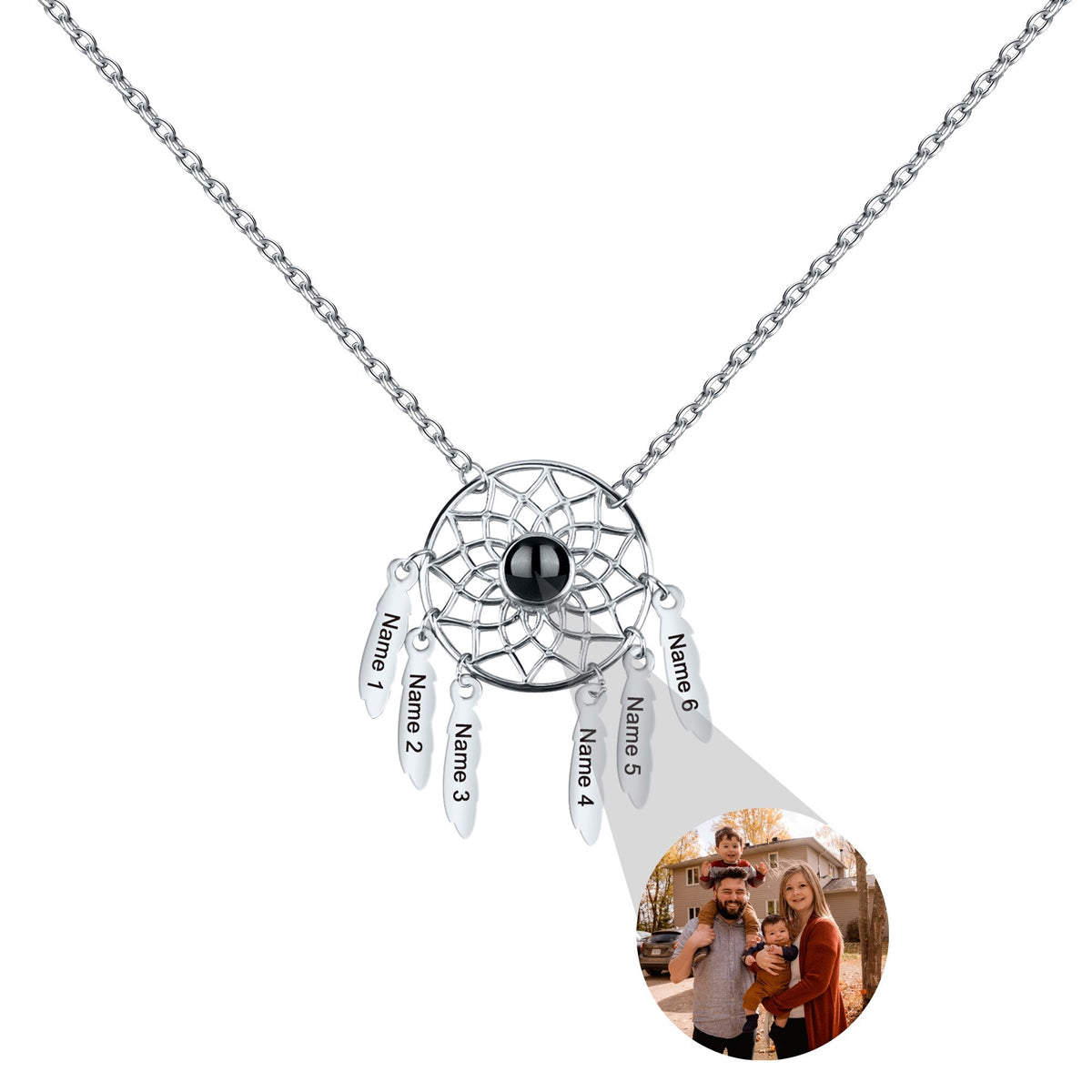 Customized Photo Dream catcher Projection Pendant Necklace - MERGE.DAY.1.FREESTYLE