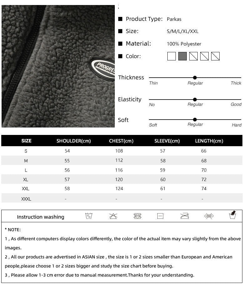 Hip Hop Winter Fleece Fluffy Jacket Streetwear - MERGE.DAY.1.FREESTYLE