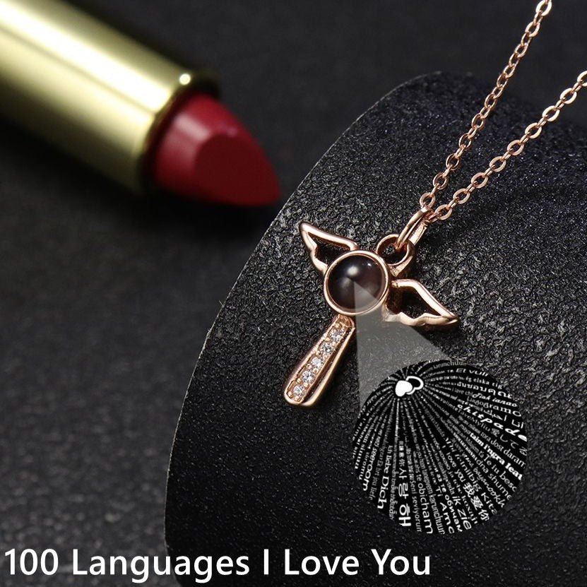 Angels Photo Custom Projection Necklace For Women Personalized Pendant Jewelry - MERGE.DAY.1.FREESTYLE