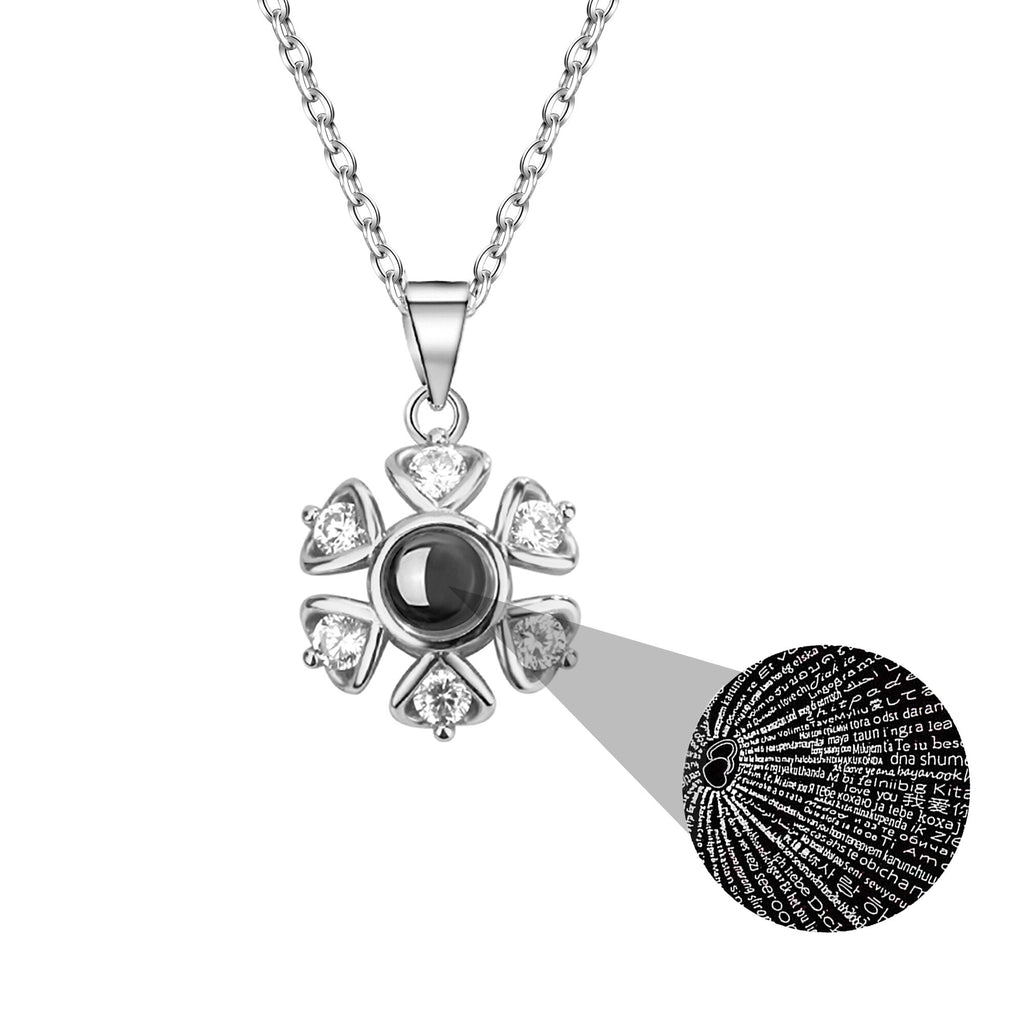 Snow projection necklace with customizable photos Projection Necklace - MERGE.DAY.1.FREESTYLE