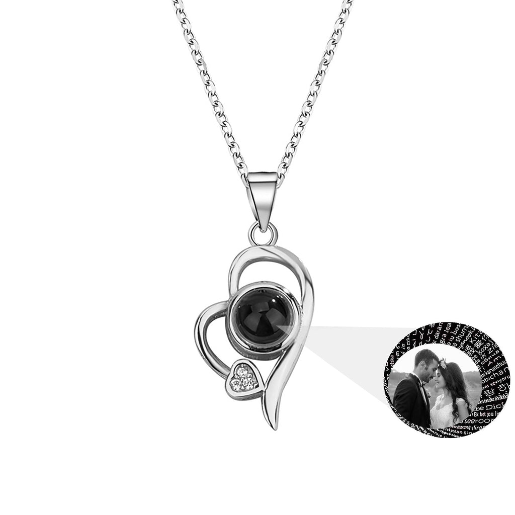 Customized photo projection necklace Couple Romantic Cute Accessories - MERGE.DAY.1.FREESTYLE
