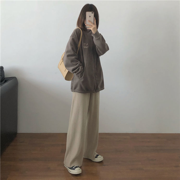Hooded Sweatshirt Casual Thick Warm Loose Padded Jackets Coat - MERGE.DAY.1.FREESTYLE