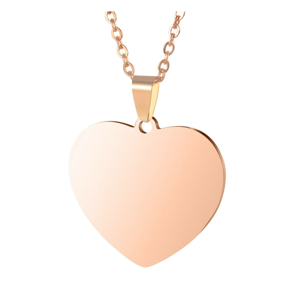 Custom Engraved Picture Photos Name Love Necklace for Women Heart Pendant - MERGE.DAY.1.FREESTYLE