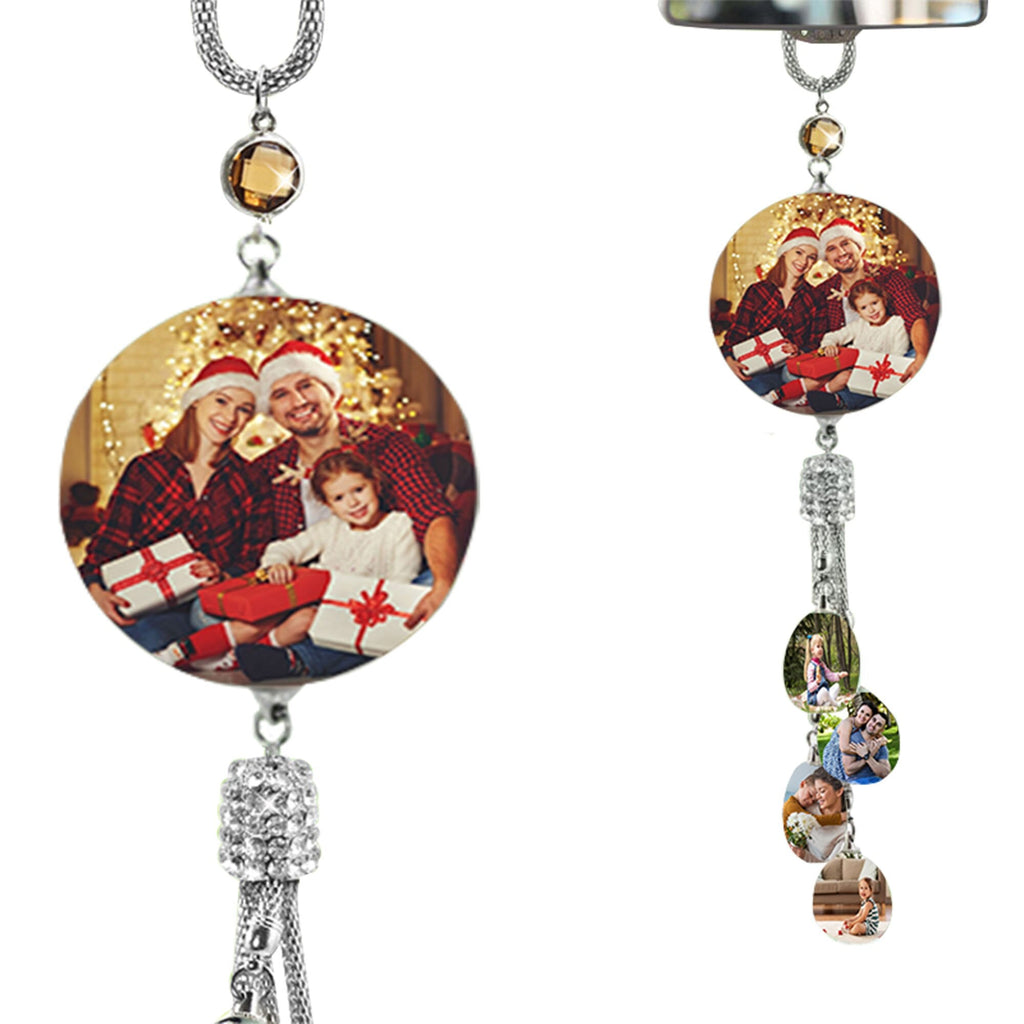 Customizable photo Car Rearview Mirror Pendant Car Interior Modeling Crystal Ball Ornaments - MERGE.DAY.1.FREESTYLE