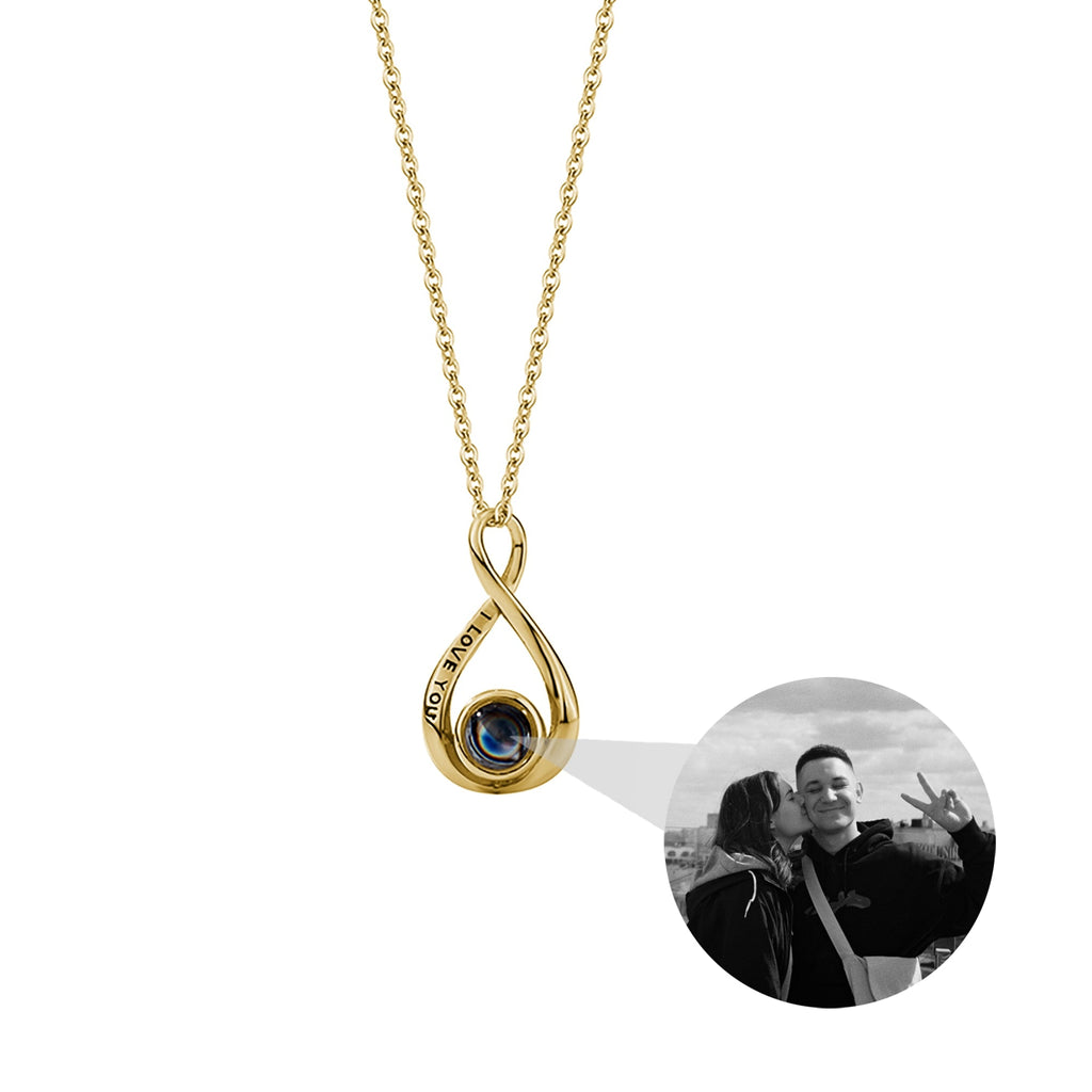 Customized 8-character Projection Necklace , Creative Photo Projection pendant - MERGE.DAY.1.FREESTYLE