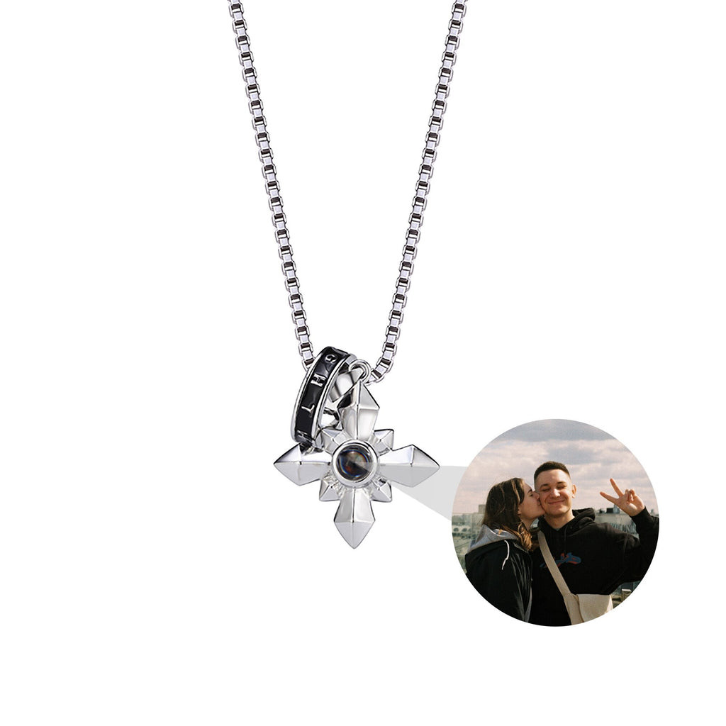 Customized photo ringProjection Necklace Pendant Jewelry For Lover Girlfriend - MERGE.DAY.1.FREESTYLE