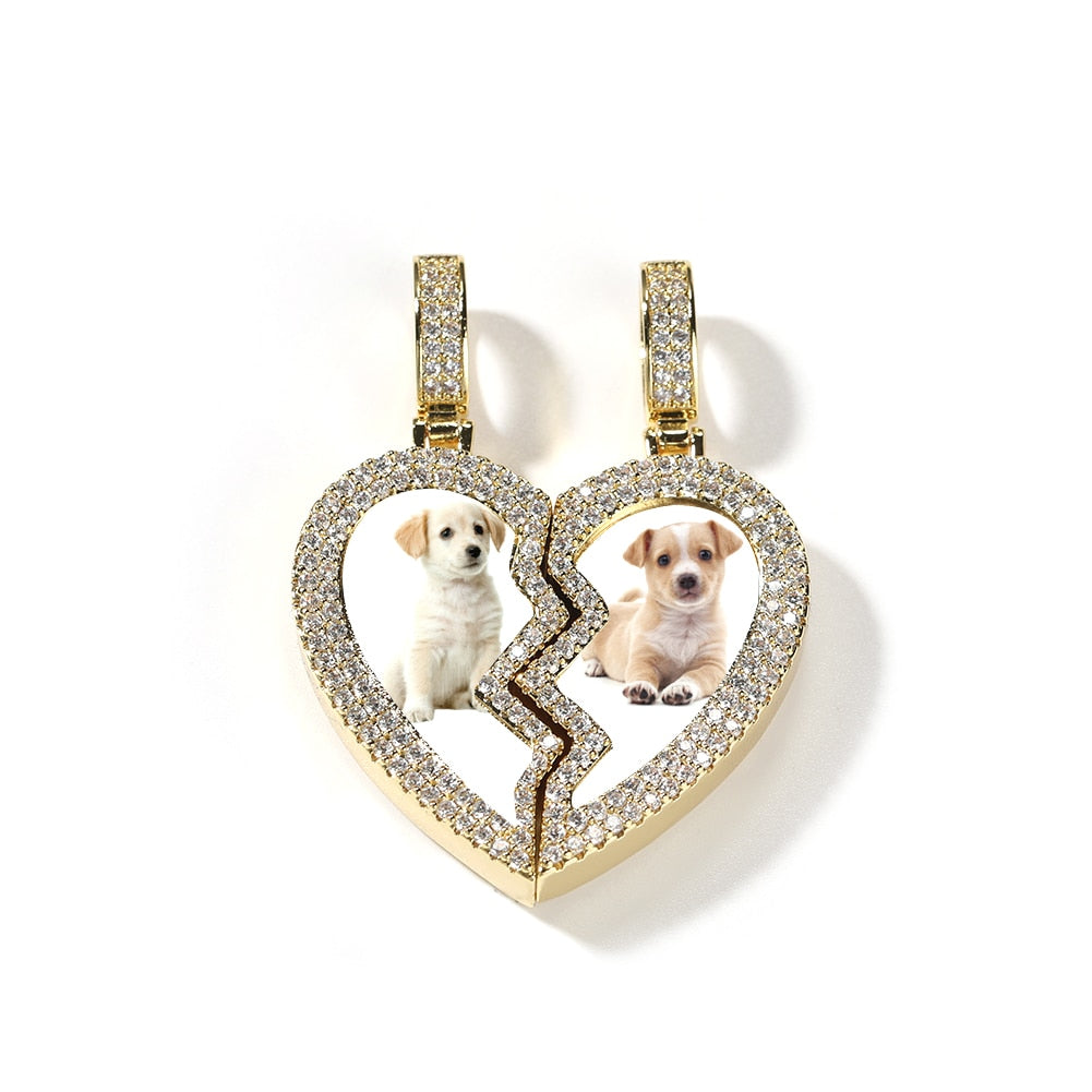 Broken Heart Photo 2 Pictures Pendant - MERGE.DAY.1.FREESTYLE