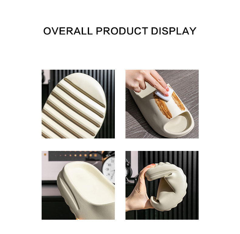 Women Men Sandals Casual Beach Shoes Soft Bottom Slides Thick Platform EVA Anti-Slip Slipper - MERGE.DAY.1.FREESTYLE