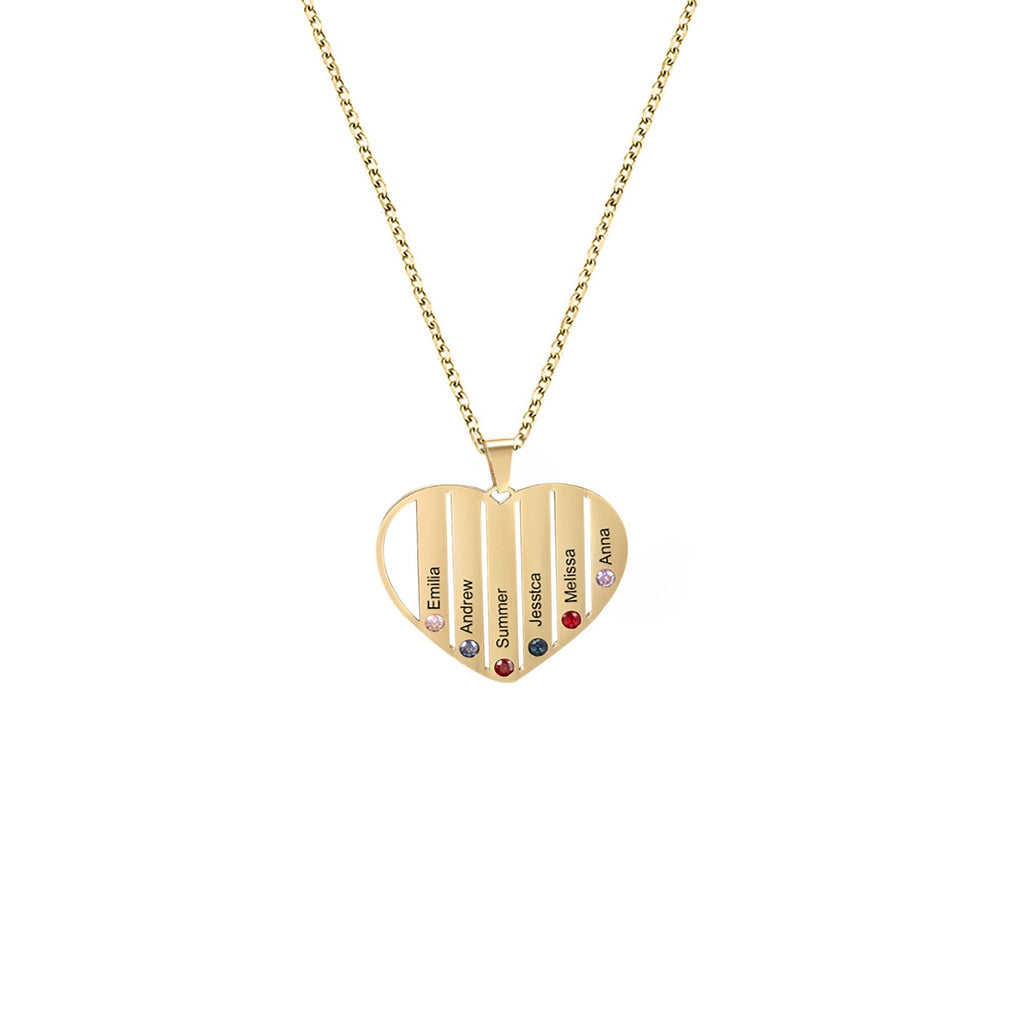 Necklace that can customize birthstone and name For Women ManCouple Gift - MERGE.DAY.1.FREESTYLE