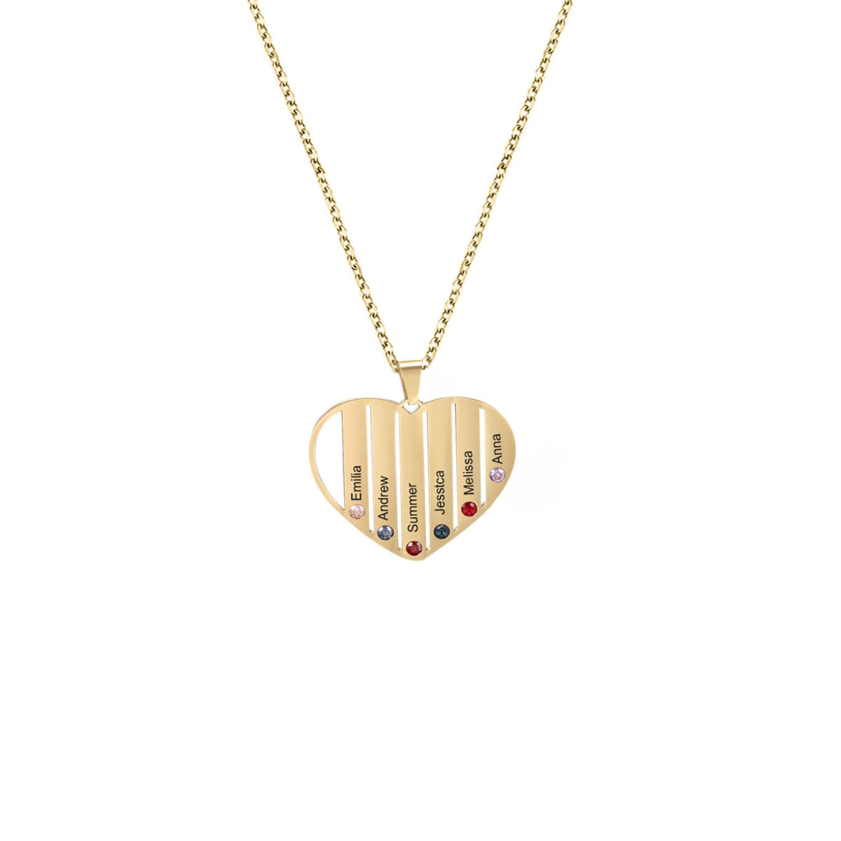 Necklace that can customize birthstone and name For Women ManCouple Gift - MERGE.DAY.1.FREESTYLE