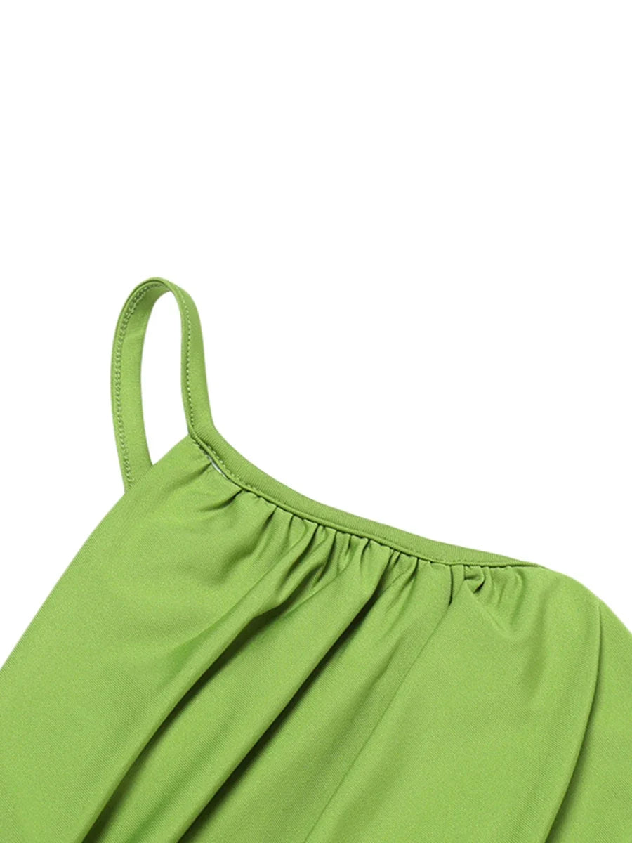 Summer Beach Casual Sexy Hollow Backless Tie Up Slip Dress - MERGE.DAY.1.FREESTYLE