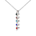 Customizable Birthstone Pendant Necklace For Women Choker Mom Birthday Jewelry - MERGE.DAY.1.FREESTYLE