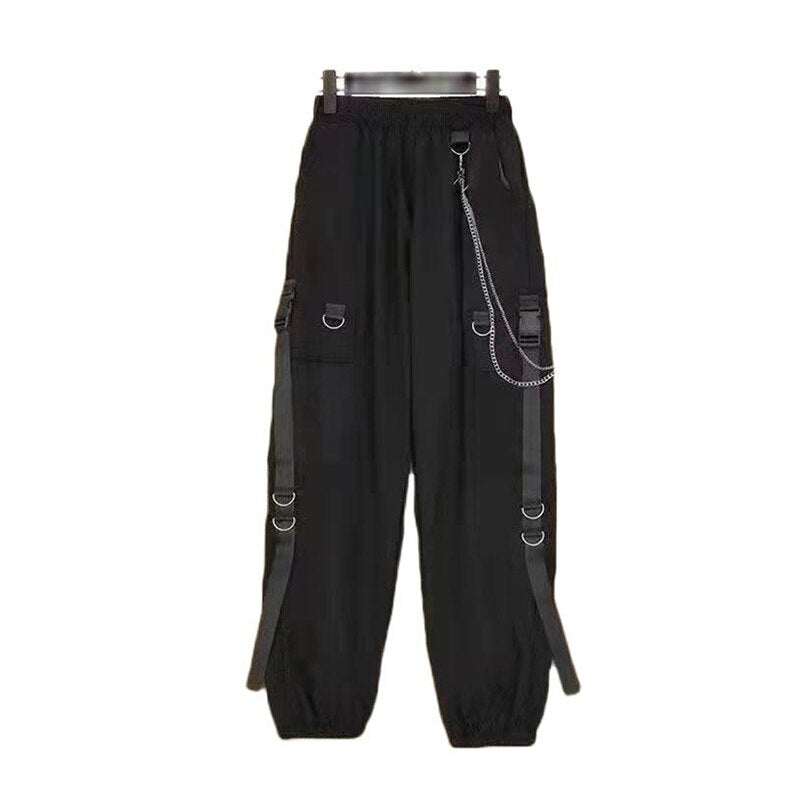 Semi-perspective Cargo Pants Women Summer Niche Large Pockets Stitching Pants - MERGE.DAY.1.FREESTYLE