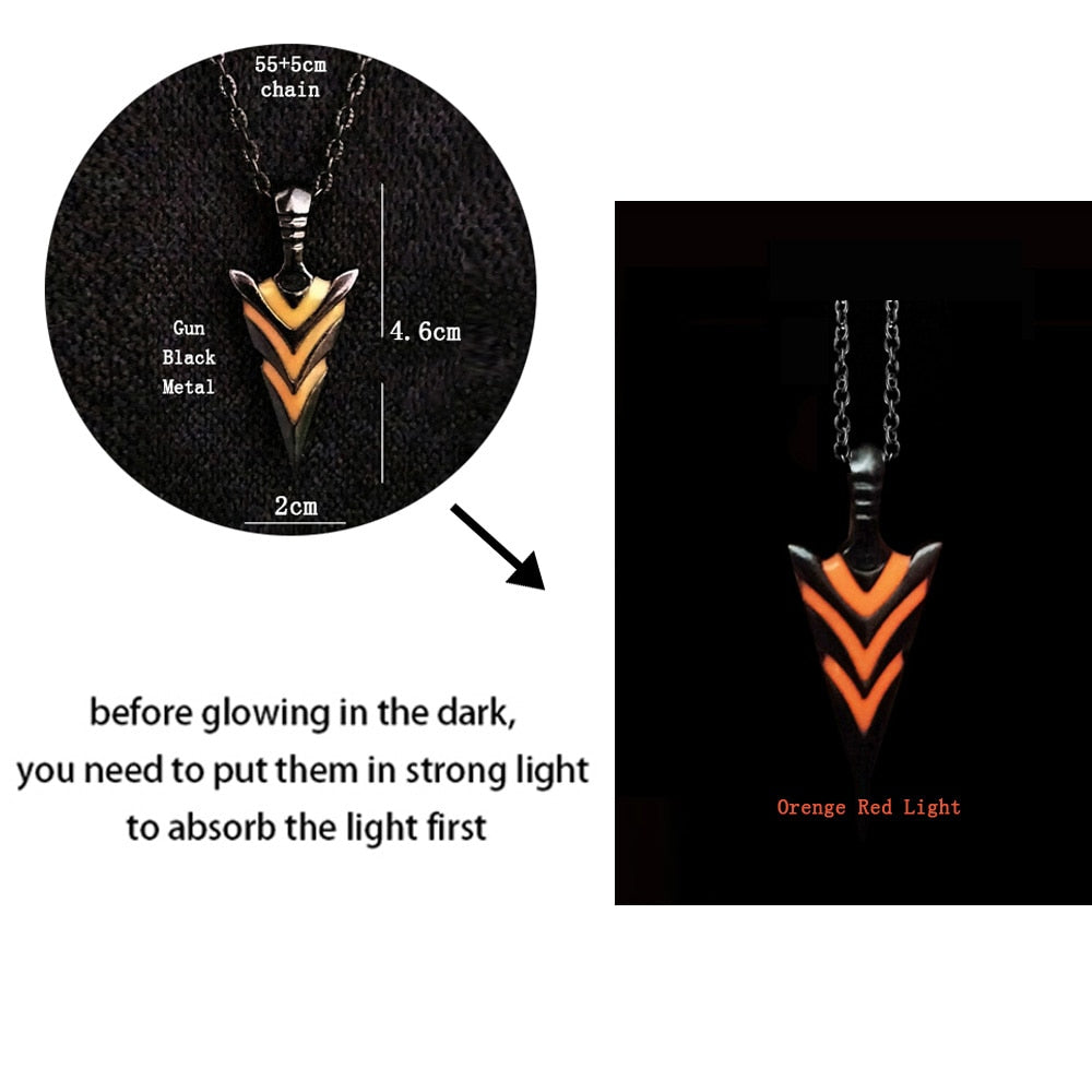 Luminous Dragon Necklace Glowing Night Fluorescence Silver Plated Glow In The Dark Necklace - MERGE.DAY.1.FREESTYLE